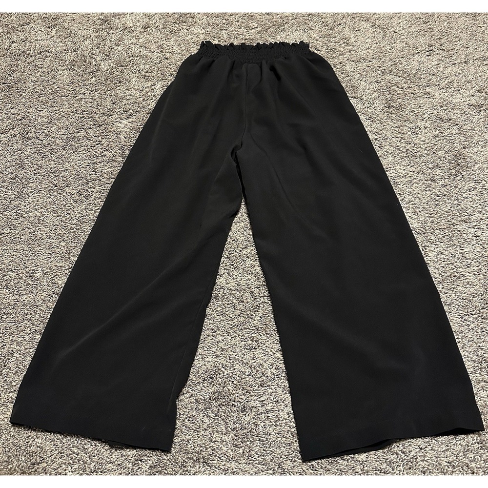 Girl's H&M Flowy Black Wide Leg Pants - US 12 - Picture 2 of 6